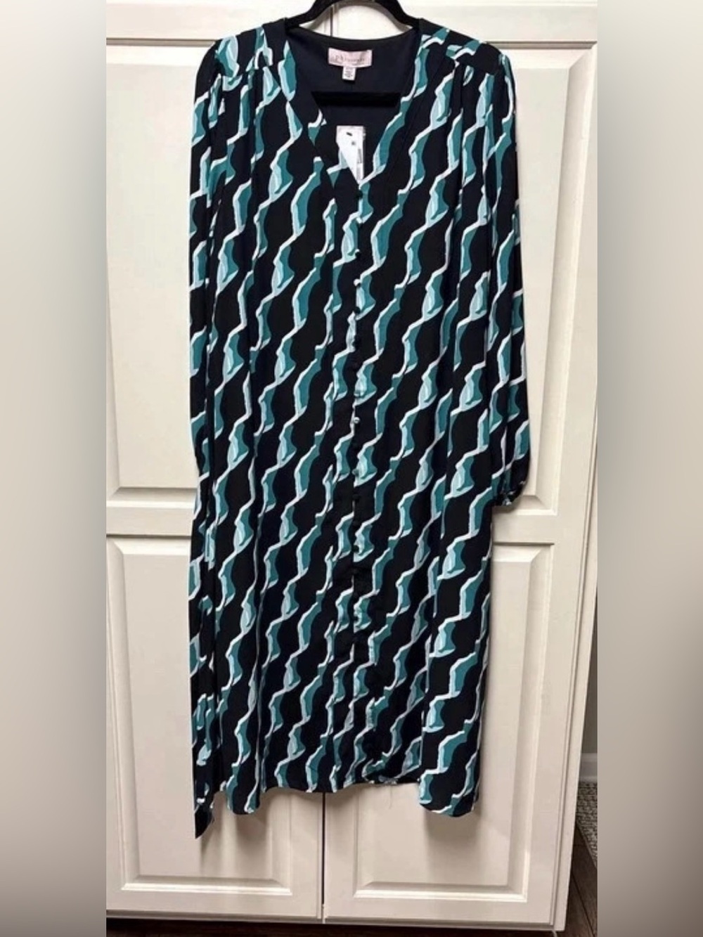 philosophy 3009519 Abstract Print Midi Dress XL NWT
